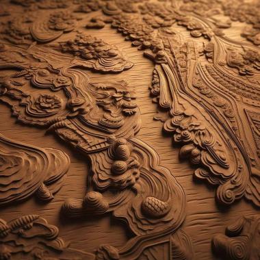 Patterns and decorations stl path 3 3d model